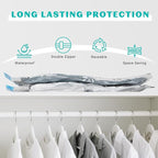 15 Pack Vacuum Seal Bags for Clothing &Travel, Space Saver Vacuum Storage Bags for Blankets,Luggage,Clothes,Comforter, Hand P