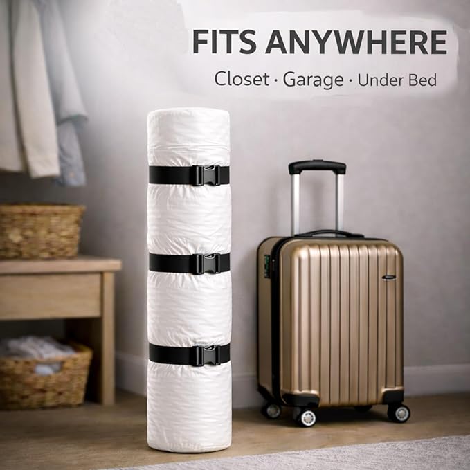 Memory Foam Mattress Vacuum Bag for Moving and Storage – Heavy Duty Compression Bag with Straps, Vacuum Bag for Memory Foam M