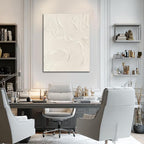 CHUDANHAO Abstract Hand Painted Wall Art Beige Wall Decor Line Hanging Art 32"x40" Large Artwork for Living Room Office Decor