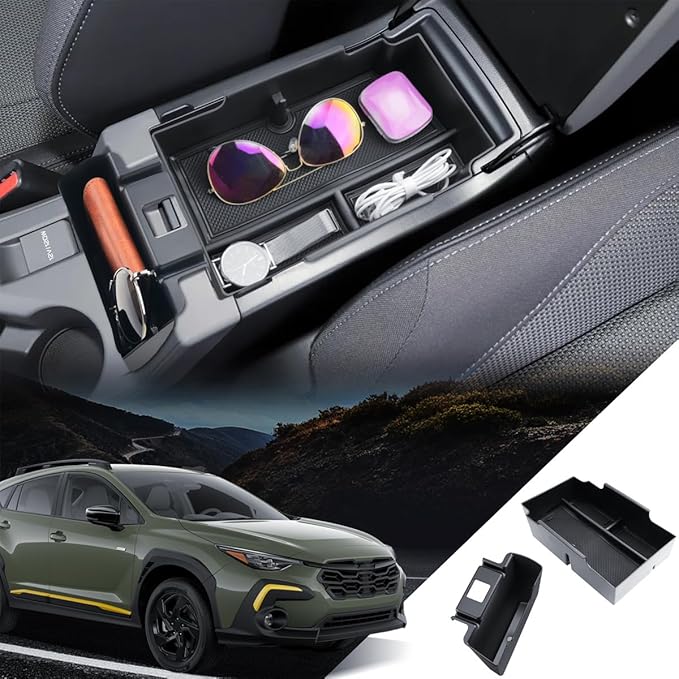 for Model 3 Center Console Organizer Armrest Tray Middle Storage Box Insert Container Durable ABS Plastic Accessories 2024 2025