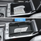 2024 2025 2026 Crosstrek Accessories Center Console Organizer for Subaru Crosstrek (Premium/Sport/Limited/Wilderness),2025 Crosstrek&Impreza Console Tray Insert Organizer with Tissue Box Holder