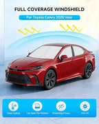 6pcs Thicken Full Car Window Shades for Toyota Camry 2025-now，Accessories, Reflective Windshield Sunshade Window Covers for Side Rear,UV Block and Blackout Privacy for Camping