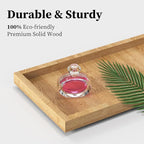 LEMIKKLE 2-Tier Wood Bathroom Counter Organizer with Basket,Waterproof Vanity Perfume Skincare Storage for Bathroom, Kitchen,