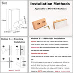 HomeDo Adhesive Wall Hooks Hat Rack, Wooden Coat Hooks Wall Mounted, Decorative Hooks Single Organizer Hat Hanger Towel Rack,