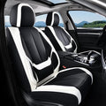 Coverado Seat Covers, Car Seat Covers Front Seats, Leather Seat Covers for Cars, Car Seat Protector Waterproof, Black Car Sea