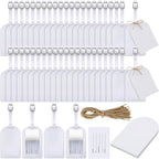 Amylove 48 Sets Leather Luggage Tags Bulk Wedding Favors Luggage Tags for Guests Bridal Gifts Wedding Bridal Shower Gift PU L