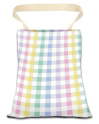 Car Trash Can, Durable Hanging Car Trash Garbage Bag, Cute Automotive Garbage Cans Organizer, Cute Rainbow Checkerboard