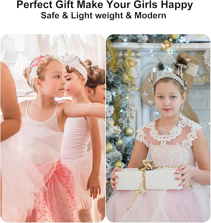 LPHUMEX White Foldable Full Length Mirror for Dance Bag, 33x13 Inch Portable Folding Body Mirror for Dance Travel Wedding Gol