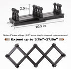 SCUNDA Expandable Hat Rack for Wall, Wall Hook for Coat/Mug/Baseball Cap, 2 Packs Hat Holder for Girls or Boys Room, Kids Roo