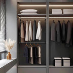 Hanging Closet Rods, Adjustable Height & Width Closets Bar Lower Extender for Hanging Clothes, Heavy Duty Hanging Bars for Cl