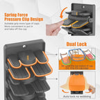 Hat Organizer for Baseball Caps 2 Packs with Built-in Spring Clips - Wall Mount Closet Hat Rack Holder,Storage for Door/Close