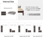 StorageWorks Shoe Organizer for Closet, Fits up to 24 Pairs, 2-Pack Ultra-thick Fabric Under Bed Shoe Storage Containers with