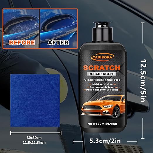 Car Paint Scratch Remover, Polishing Compound Kit Remove Scratches and Swirl Marks for Vehicles—Cars, Suvs, Rvs Trucks & Motors Restore Shiny -2026 Upgraded 4.1oz/120ml -2Set