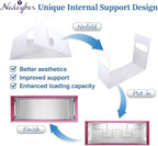 File Organizer Box with Lid & Handle, Thickened Cardboard Hanging File Folder Storage Boxes for Letter Size, Portable Filing 