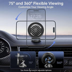 SYNCWIRE MagSafe Car Mount - Flexible Rotation Magnetic Phone Holder for Dash, Strong Magnets, Universal Compatible iPhone, Samsung, Pixel - MagSafe Car Accessories