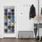 Unjumbly Baseball Hat Rack, 24 Pocket Over-The-Door Hat Organizer with Clear Deep Pockets to Display Baseball Caps Collection