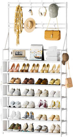 OYREL Shoe Rack 7 Tier Sturdy Shoe Racks for Closet Shoes Organizer for 28-35 Pairs Large Capacity Shoe Storage Rack with Mul