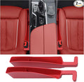 Car Side Seat Gap Filler Organizer, Auto Seat Storage Box for Cars & Trucks (2 Pack), Universal Car Accessories to Fill Console & Seat Gap Space, Red