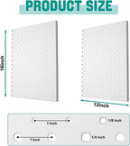 EVERHANGER Metal Pegboard Panels, Heavy Duty Pegboard Wall Organizer, Garage Wall Panels, Tool Storage Organization, 12"X16",