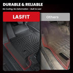 LASFIT Floor Mats&Trunk Mat with Backrest Mat for Toyota 4Runner 2025-2026(Only Fit 7 Seats), All Weather TPE Custom Fit Floor Liner for 4Runner SR5/TRD/Limited 6th gen Front&Rear 4 Runner Car Mats