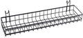 Kaforise Hanging Basket for Wire Wall Grid Panel, Multi-Function Wall Storage and Display Basket, Medium Size, Black Painted