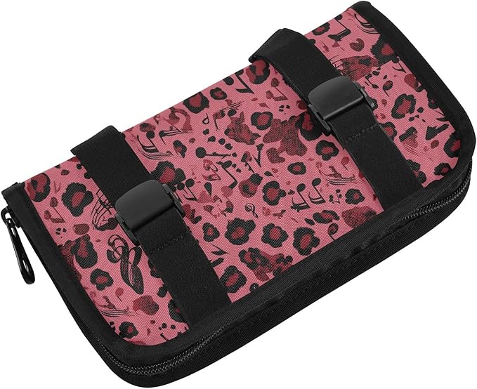 Car Tissue Holder Car Visor Organizer Tissue Box Holder for Car Sun Visor Organizer with Car Vehicle Accessories Essentials Interior for Women Men Leopard Print Notes Red