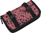 Car Tissue Holder Car Visor Organizer Tissue Box Holder for Car Sun Visor Organizer with Car Vehicle Accessories Essentials Interior for Women Men Leopard Print Notes Red