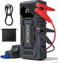 Car Battery Jump Starter,Jump Box 10000mAh Jumper Starter Battery Pack for 12V Vehicle,Battery Booster with 3 Modes Flashlight and Smart Jumper Cable,Type C Charge,Travel Emergency kit