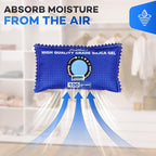 100g [ 24 Packs] Rechargeable Desiccant Packs for Storage, Color Indicating Silica Gel Desiccant Packets, Moisture absorbers