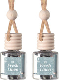 C&E Craft Co Hanging Car Air Freshener Diffuser 2 Pack, Long Lasting Fragrance Oil Car Freshener, Glass Bottle Auto Air Fresh