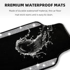 NBTEPEM Bling Car Floor Mats Full Set and Steering Wheel Cover, Universal Fit Most Cars, 4 pcs Sparkle Glitter Diamond Carpet, 5 pcs Bling Car Accessories Set for Women (Silver Diamond)