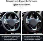 Car Steering Wheel Cover with Durable PU Leather, Universal 16 inch Fit for Car Truck SUV, Breathable Anti Slip Auto Steering Wheel Covers for Men and Women