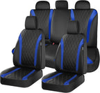 FLORICH Seat Covers, Car Seat Covers Full Set, Waterproof Leather Car Seat Protector, Front and Rear Seat Covers for Cars, Au