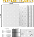 Ultrawall Metal Pegboard Panels, Pegboard Wall Organizer, Peg Boards for Wall, Garage Tool Storage Organization, 12"X16", 4pc