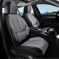 Coverado Seat Covers, Car Seat Covers Full Set, Leather Seat Covers for Cars, Car Seat Protector, Black Car Seat Covers Front
