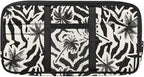 Coconut Tree Zippered Car Sun Visor Organizer with Adjustable Straps and Multi-Pocket Pouch Storage Organizer with Picture Holder Easy Installation Universal Fit for Most Cars SUV