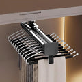 Pull-Out Closet Valet Rod, Bearing 40kg Retractable Clothes Coat Hanger, Aluminum Alloy Adjustable Closet Rod, Damping Buffer