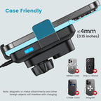 APPS2Car Wireless Car Charger Mount CD Slot Auto Clamping 15W Fast Charging CD Phone Holder for Car Wireless Charger Fit for iPhone 17 16 15 14 13 12 Pro Max, Samsung S25 S24, Google, LG etc.