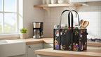 3 Pk Reusable Grocery Bags, Foldable Shopping Basket, Daily Utility Storage, Reinforced Bottom Handles Waterproof