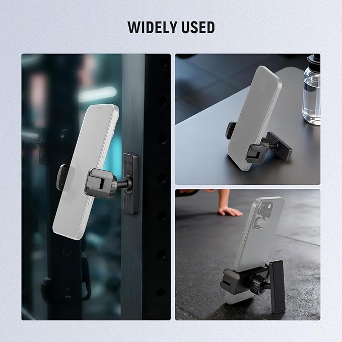 NEEWER Magnetic Phone Holder Mount Stand, Home Gym Workout Forklift Decor Stuff Essential Accessories Gear Compatible with iPhone Android Samsung for Women Men Girl Boy Video Recording, PA119