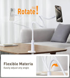 Magnetic Gooseneck Phone Holder Mount for iPhone 17/16/15/14/13/12 - Magnetic Stand Tabletop Clamp 360°Rotation Adjustable for Office/Home Compatible with iPhone 17 16 15 14 13 12 Mini Plus Pro Max