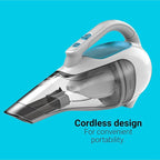 BLACK+DECKER dustbuster Cordless Handheld Vacuum, Portable Vacuum for Car and Home Rechargeable, Powerful Suction, Wide Mouth
