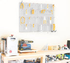 TORACK Metal Pegboard Panels and Hooks for Garage, Workbench, Shop, Shed Tool Organizer Peg Board with 1/8" & 1/4" Holes, Mod