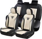 FLORICH Rear Automotive Seat Covers Leather Car Seat Covers Waterproof Back Seat Cover Universal Seat Cushion Protector for M