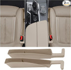 Seat Gap Storage Box for Your Car,Trucks, Auto Side Seat Gap Filler Organizer 2 Pack, Fill the Gap Space Between the Console and Seats, Universal Car Accessories Gap Filler, Beige
