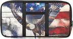 Flag Print Car Sun Visor Organizer Tactical Sunvisor Organizers with Zipper Storage Pouch Universal Accessories for Truck SUV,American Flag Eagle