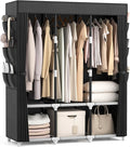 VTRIN Portable Closet for Hanging Clothes 52 Inch Wide Portable Wardrobe Closet with Cover, 6 Storage Shelves and 3 Hanging R