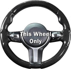 Steering Wheel Cover for BMW X3(2014-2017) X5(2014-2018) 3 Series(2012-2019) 5 Series(2014-2016) 328i 320i 330i 325i 528i 535i 530i 540i M3 2 4 6 Series X4 X6 M2 M4 M5 M6 Accessories (Glossy Black)