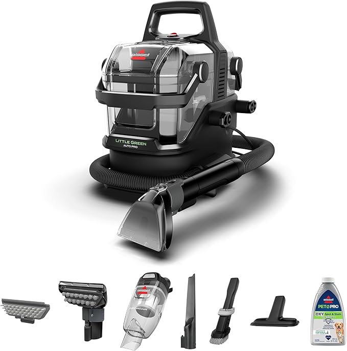 BISSELL Little Green Auto Pro, Professional-Grade Auto Tools and Cleaning Formula Included, 3909L