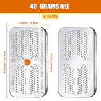 6 Pack 40 Gram Silica Gel Canister Dehumidifier Desiccant Orange to Green Reusable Indicating Desiccant Moisture Absorber